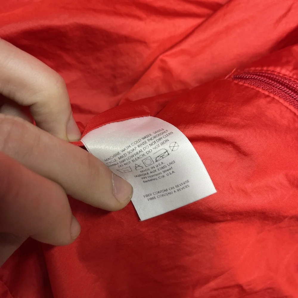 VINTAGE THE NORTH FACE EXTREME MENS JACKET LARGE RED FULL ZIP 80s‎ USA